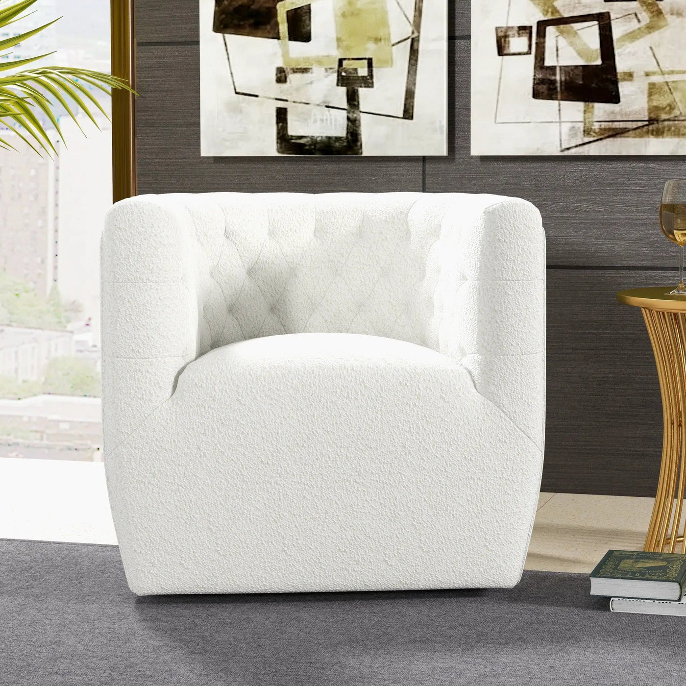 Delaney - Ergonomic Design Swivel Chair by HouseOfZazla