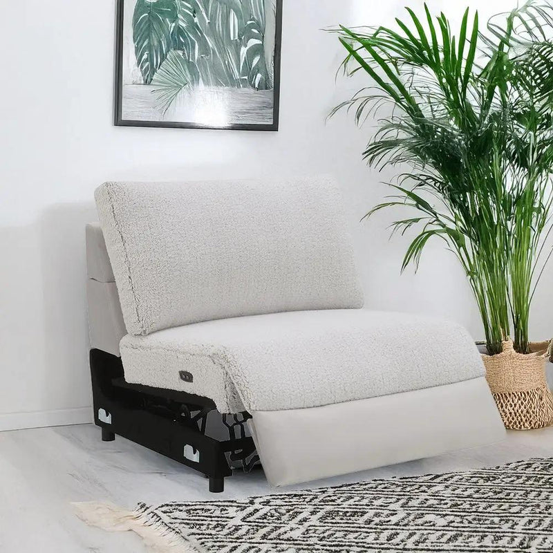 Tarrance - Modular Power Armless Recliner - Gray by Unique Piece Furniture
