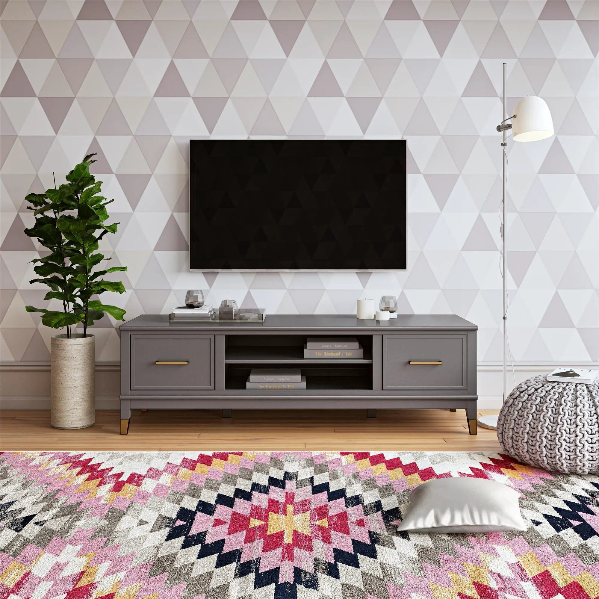 Westerleigh - TV Stand - Dark Gray by Unique Piece Furniture