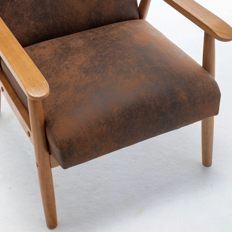 Wide Arm Chair - Light Brown by HouseOfZazla