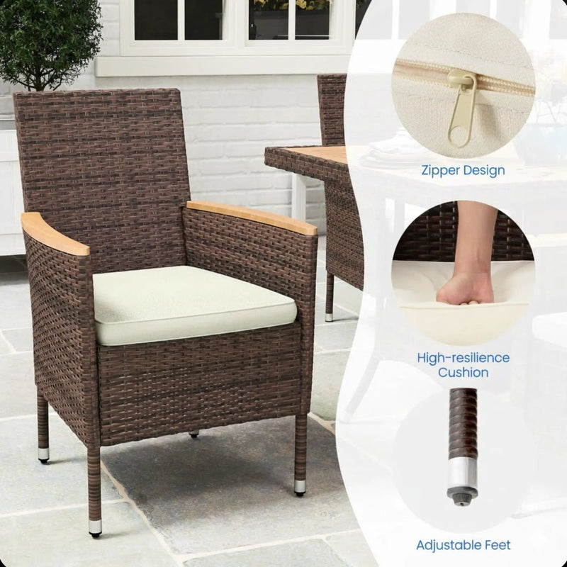 5 Piece Patio Dining Set With Table