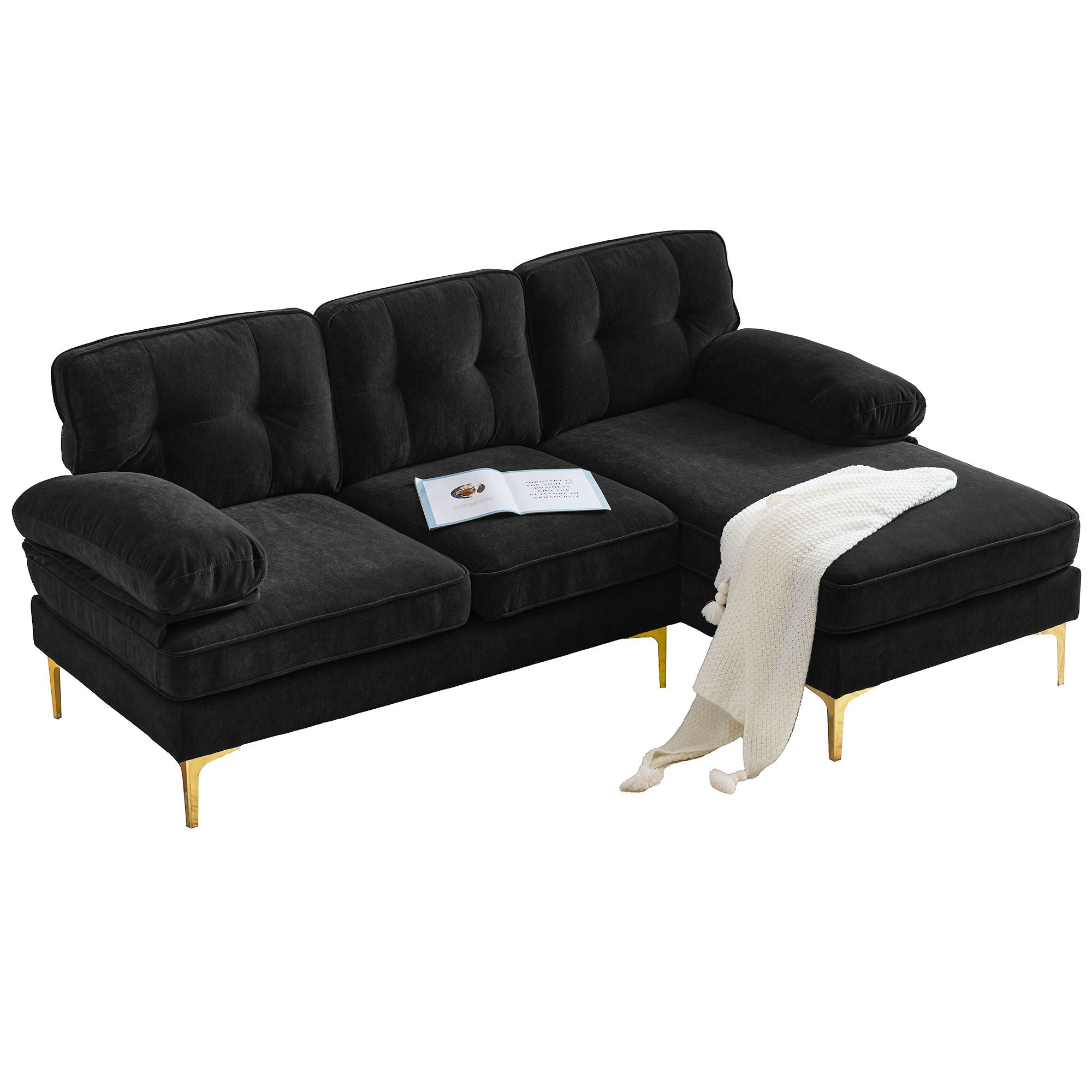 Modern L Shaped Sectional Sofa For Living Room by HouseOfZazla