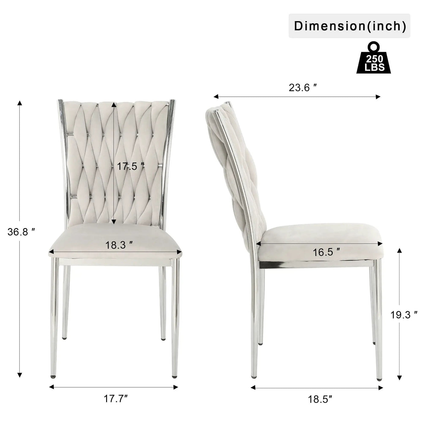 Modern Dining Chair Set For Dining Room by Unique Piece Furniture