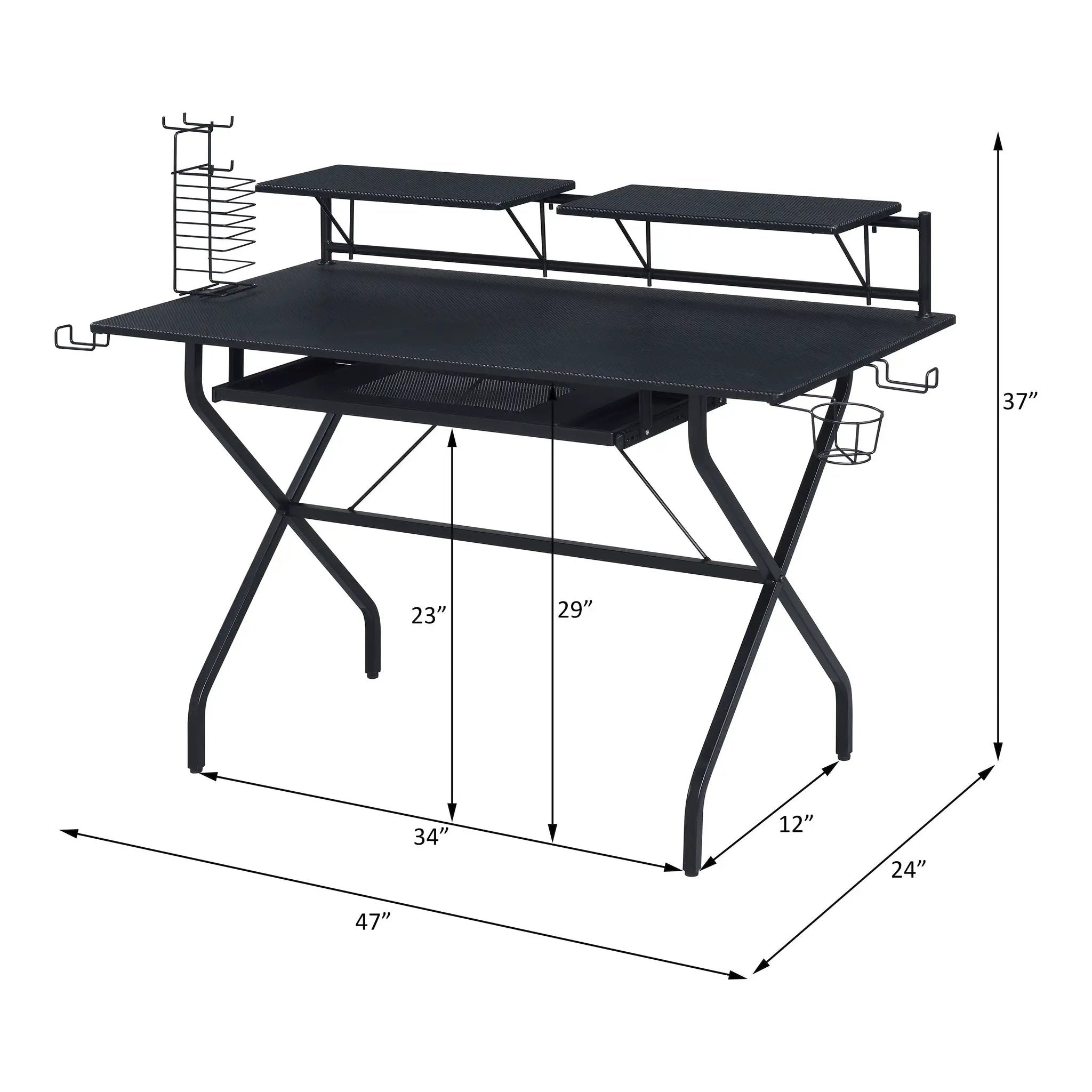 Hartman - Gaming Desk - Black by Unique Piece Furniture