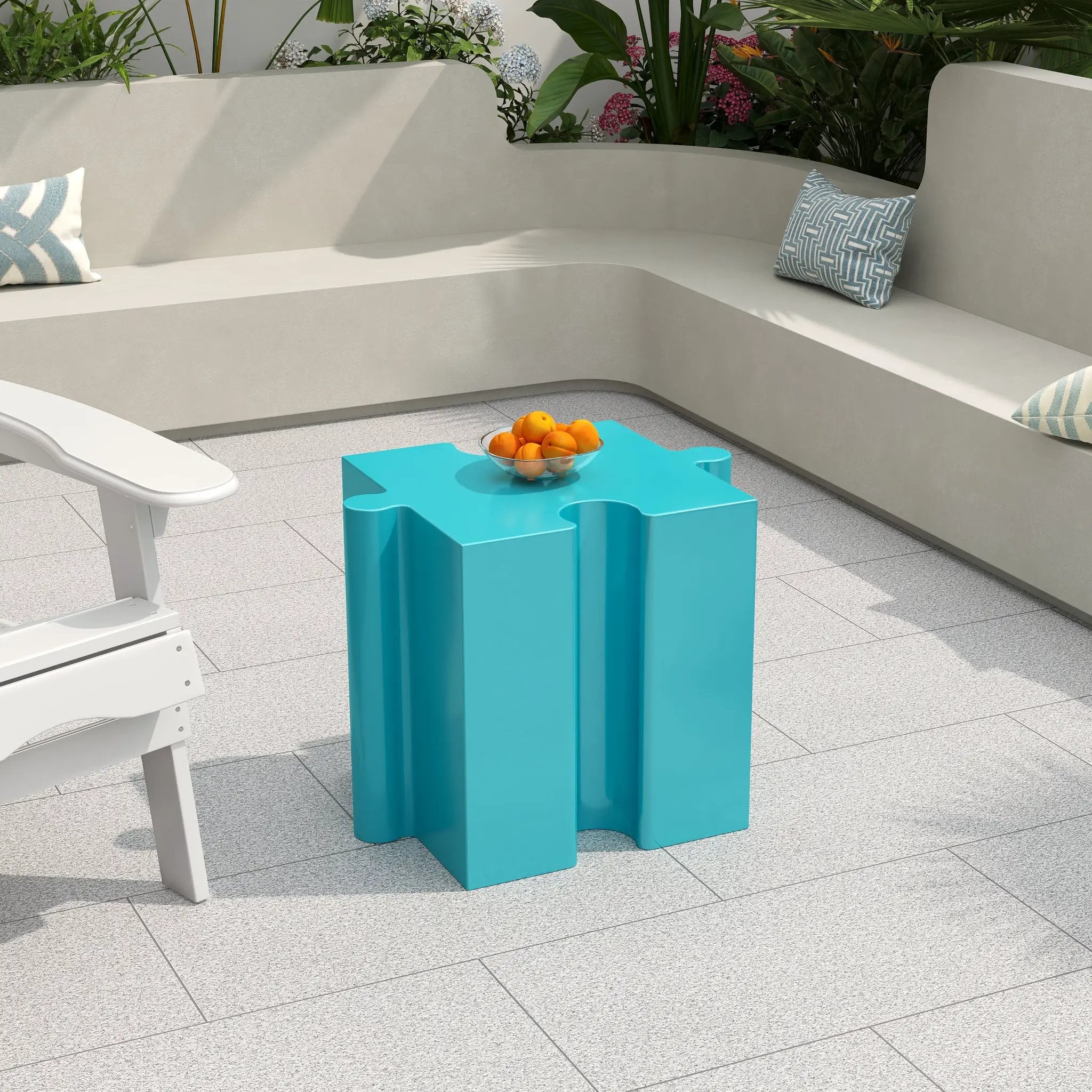 Puzzle Art Side Table by HouseOfZazla