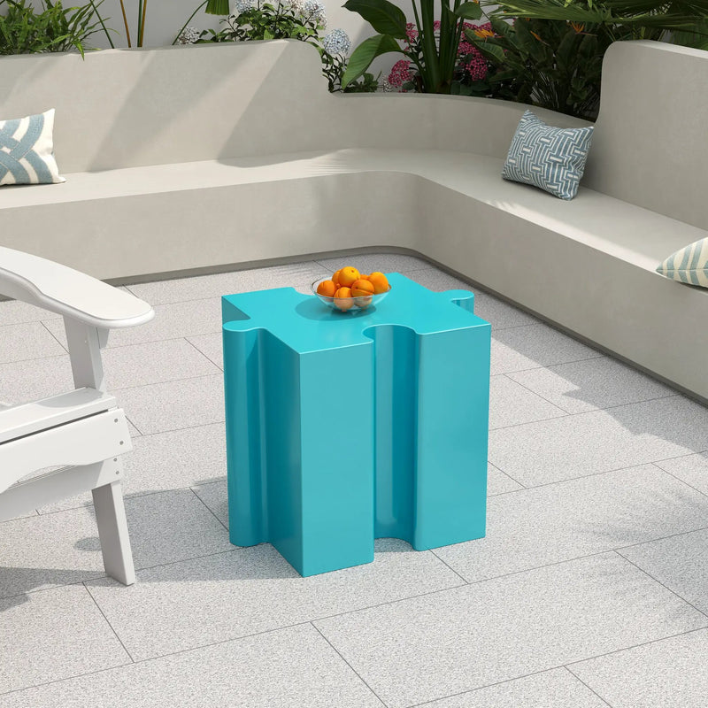 Puzzle Art Side Table by HouseOfZazla