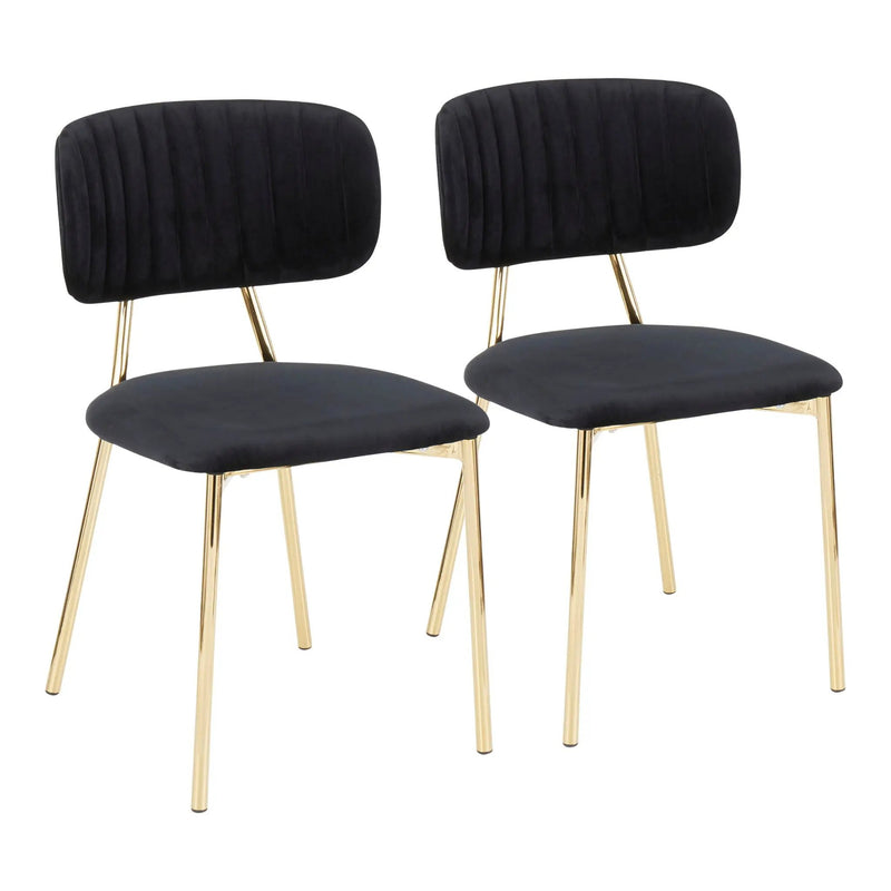 Bouton - Contemporary / Glam Chair (Set of 2) by Unique Piece Furniture
