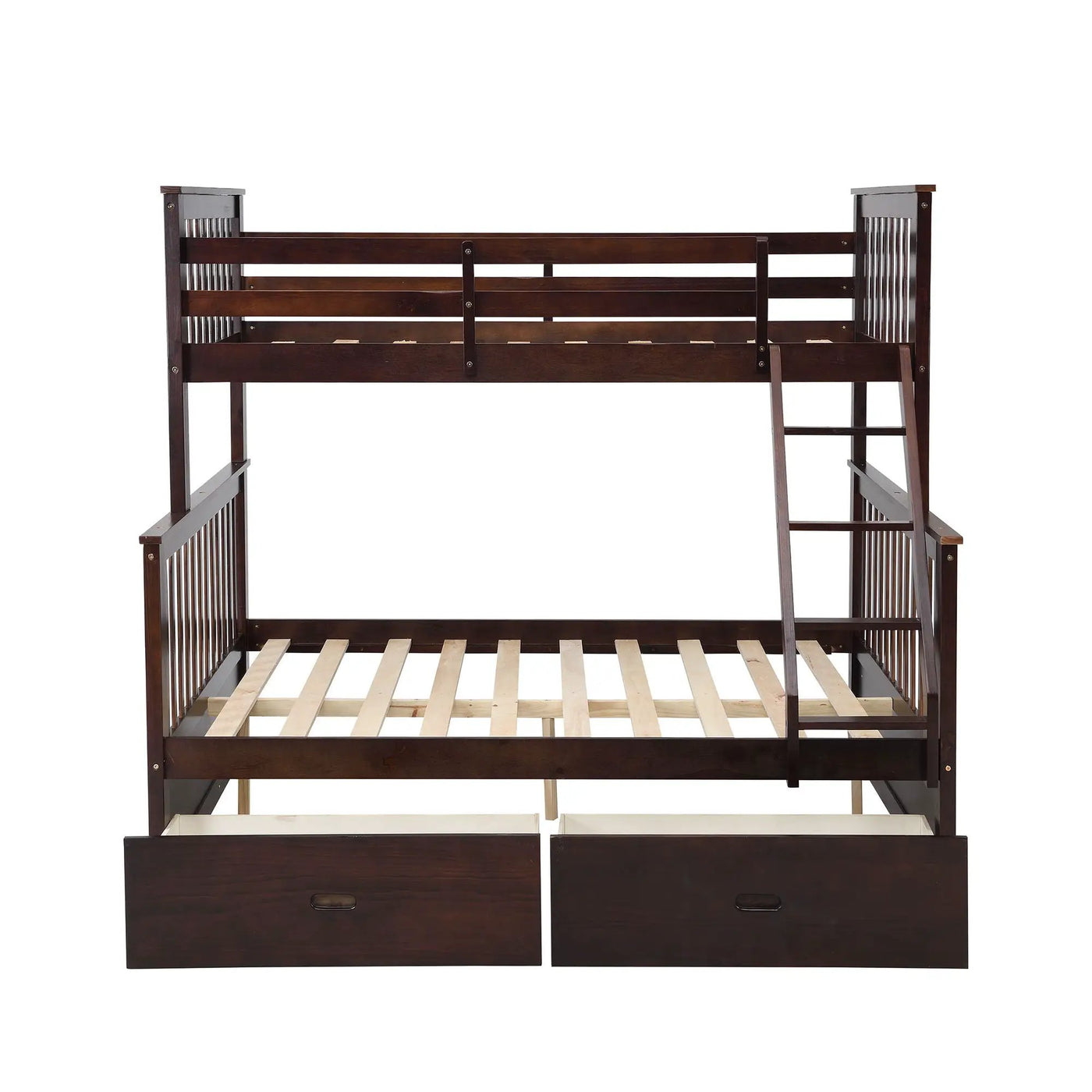 Bunk Bed With Ladder, And Safety Guard Rails by Unique Piece Furniture