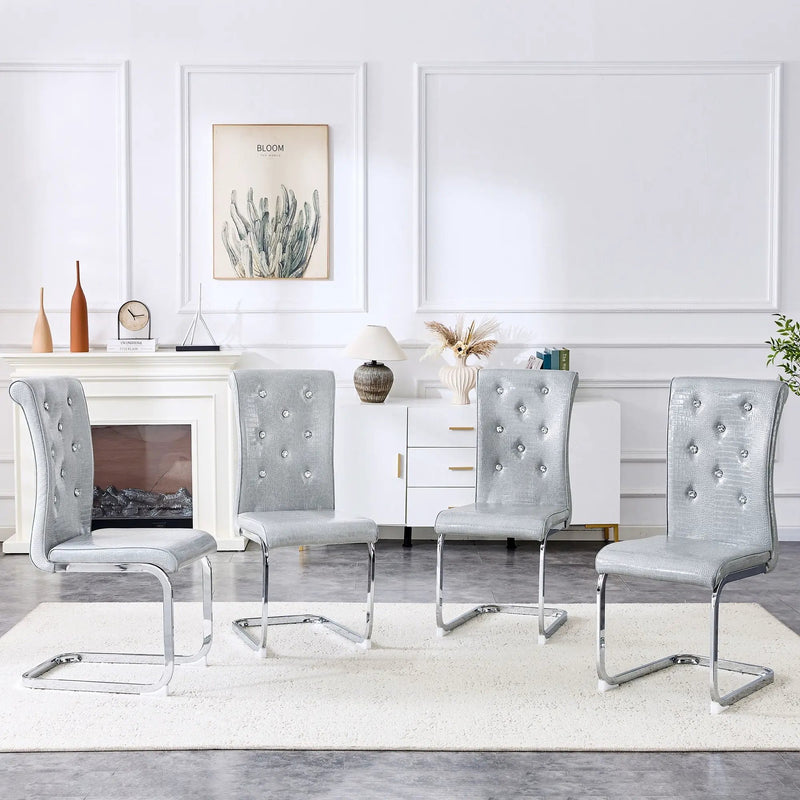 Elegant Design Upholstered Dining Chairs by HouseOfZazla