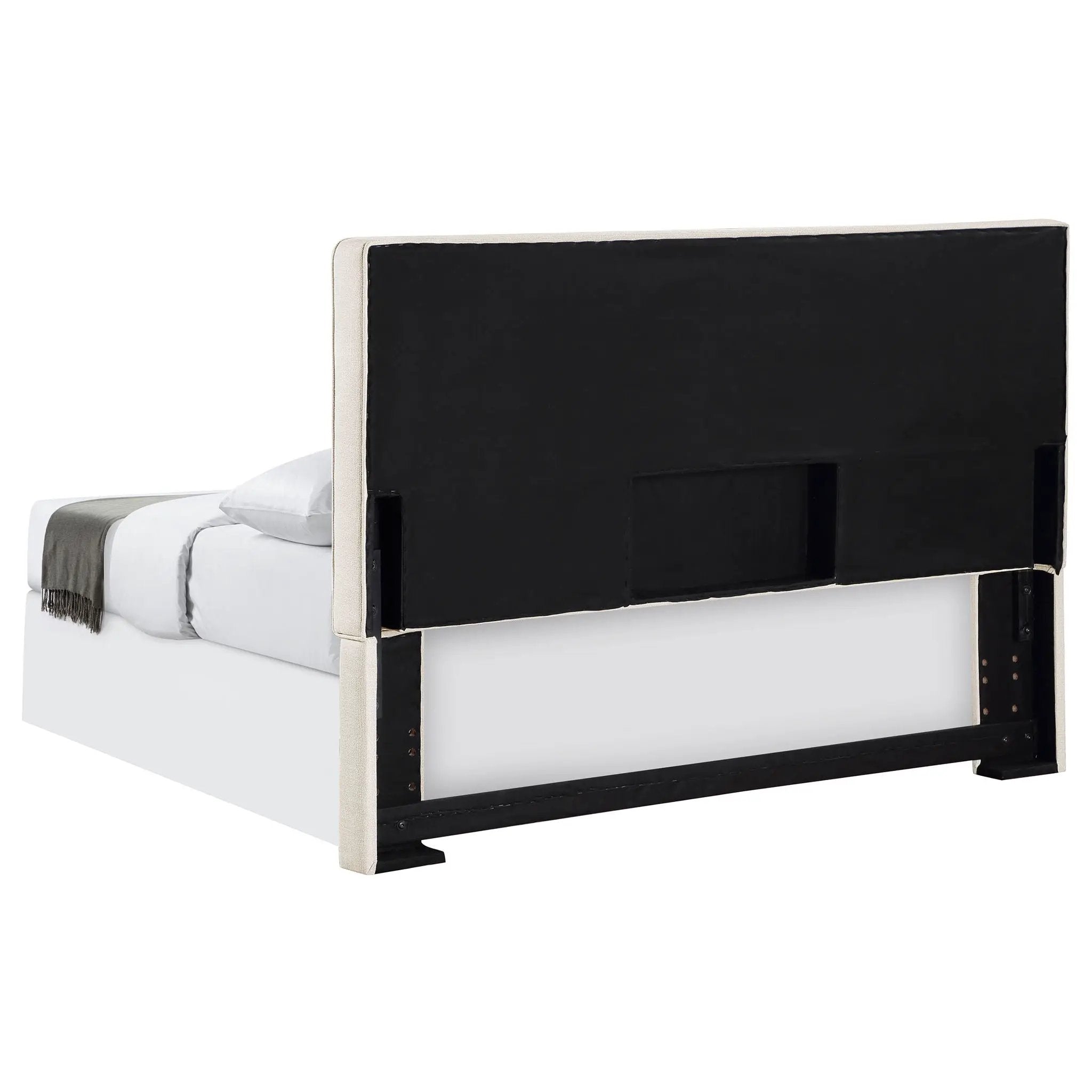 Kosmo Upholstered King Panel Headboard Sand by Unique Piece Furniture