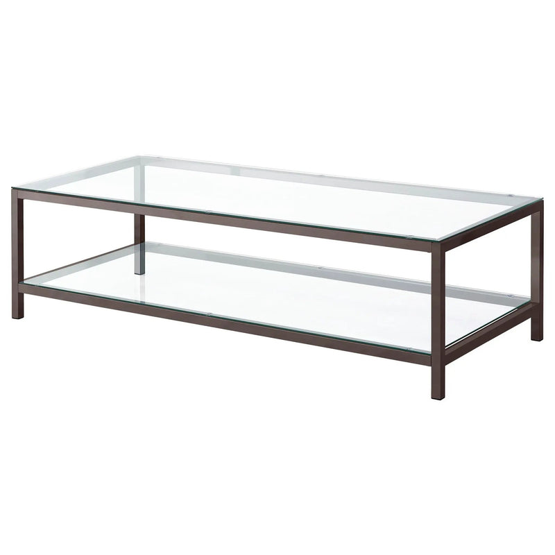 Trini 2-piece Coffee and End Table Set Black Nickel by Unique Piece Furniture