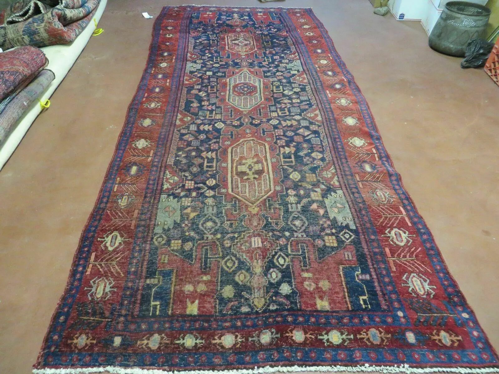 4' X 10' Antique Handmade Turkish Floral Tribal Oriental Wool Rug #627 by Jewel Rugs
