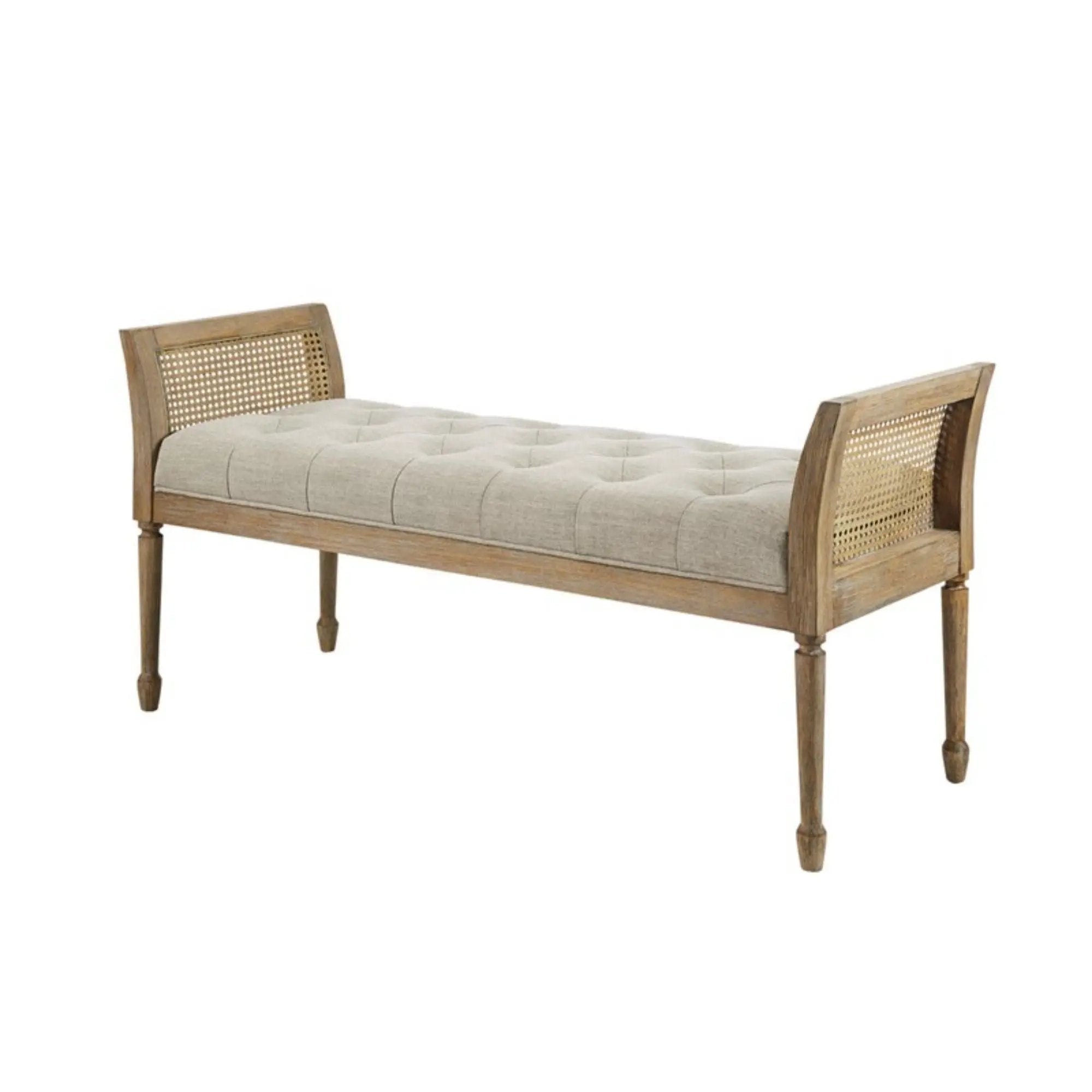 Accent Bench With Arm - Natural by Unique Piece Furniture