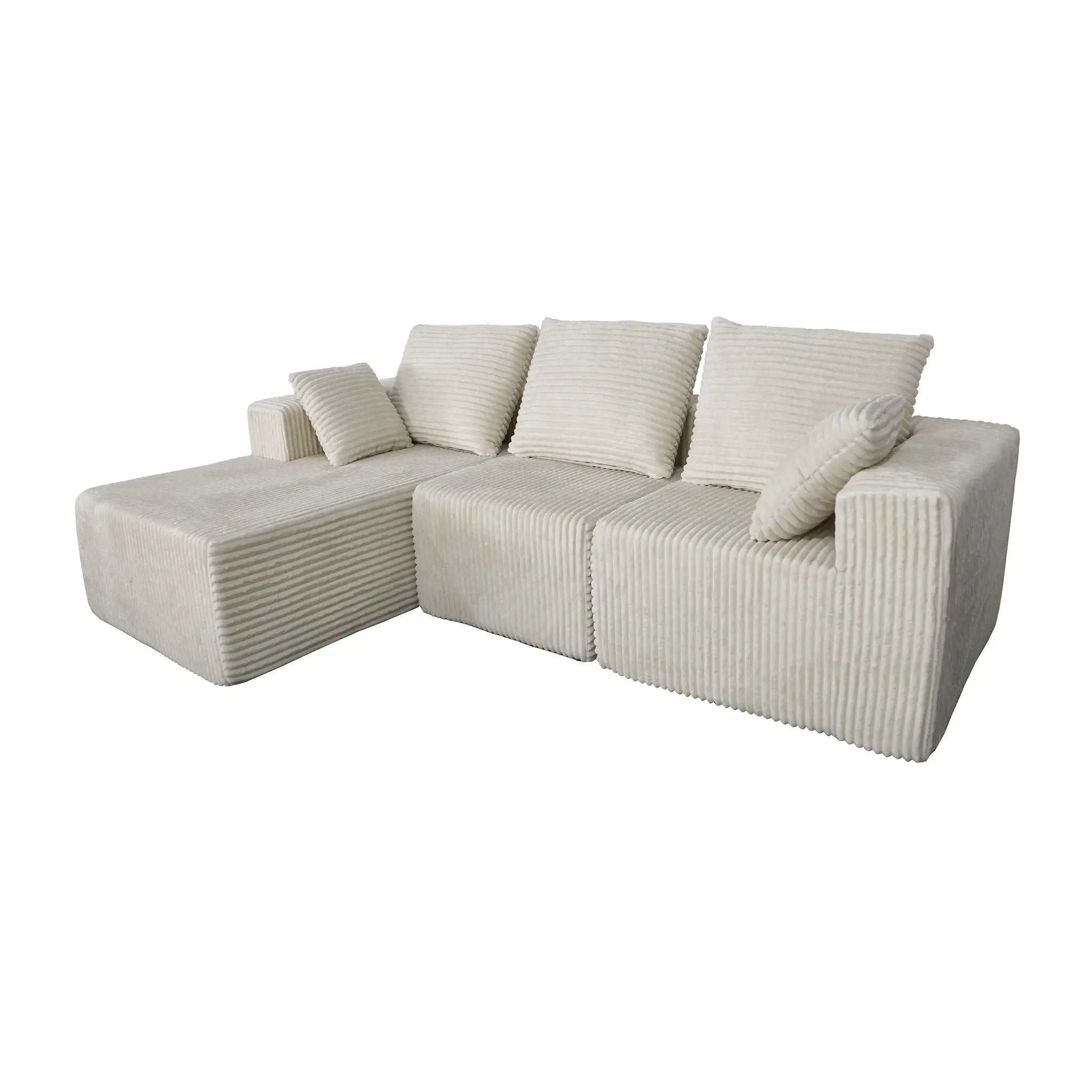 Corner Combination Sofa Sectional Couch With Soft Fabric by HouseOfZazla