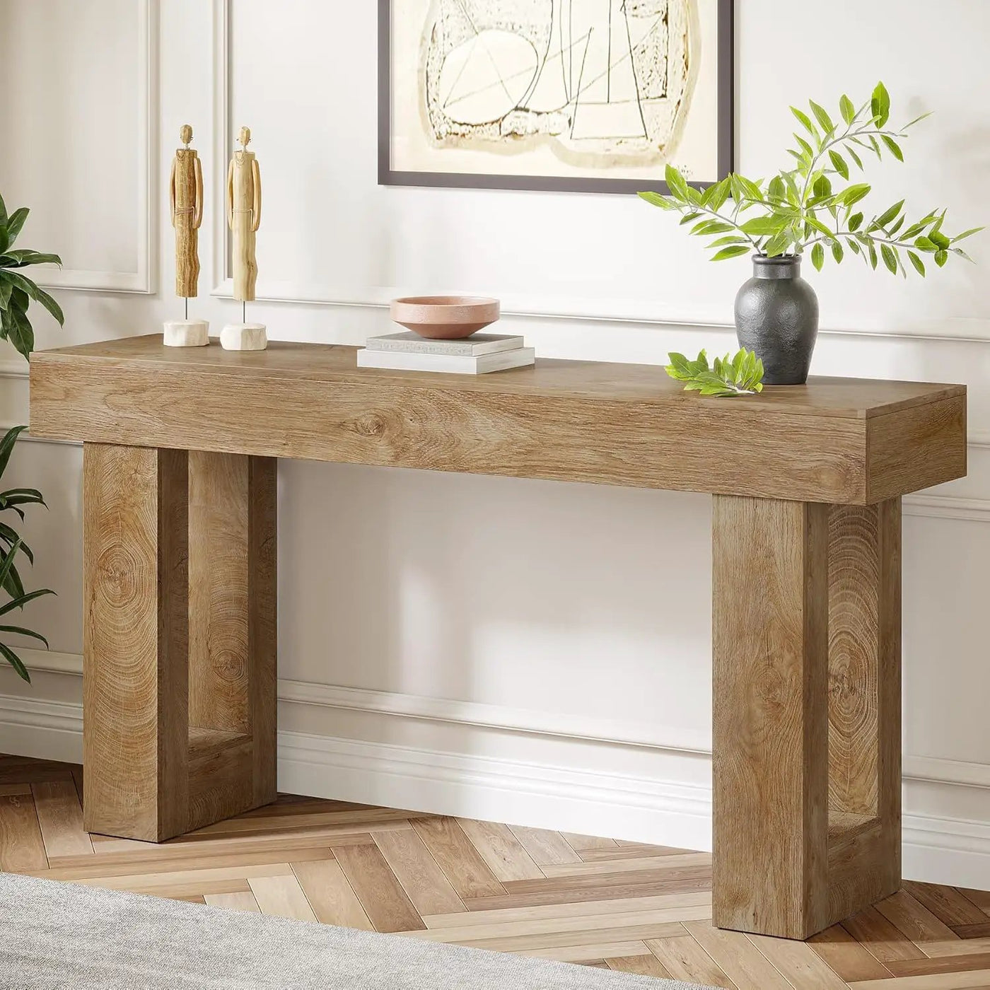 Console Table, Extra Long Narrow Sofa Table for Living Hallway by HouseOfZazla