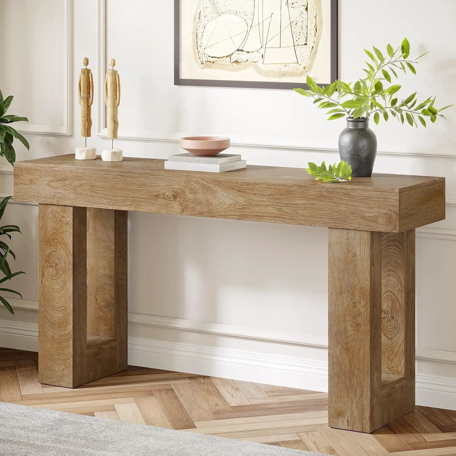 Console Table, Extra Long Narrow Sofa Table for Living Hallway by HouseOfZazla
