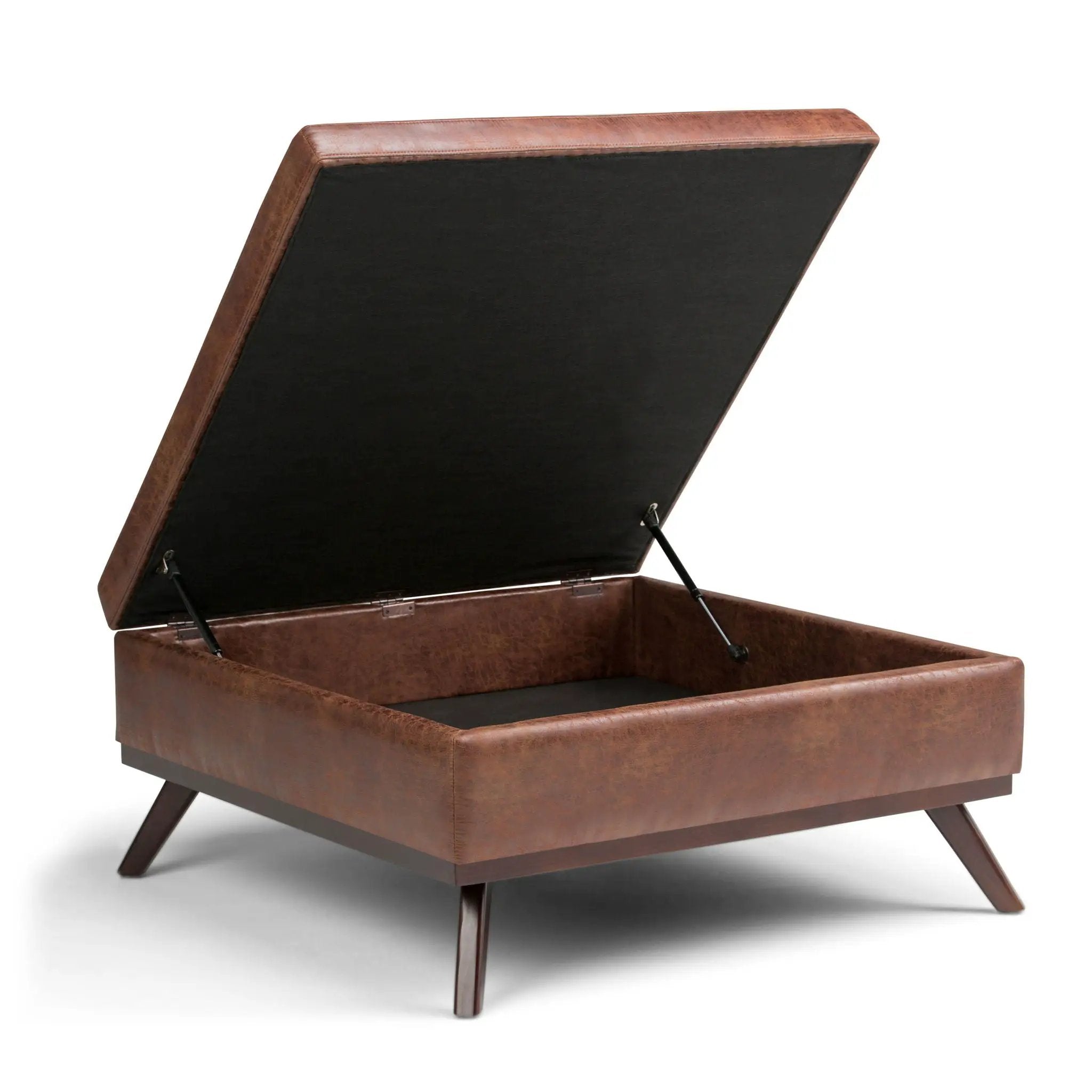 Owen - Multifunctional Square Coffee Table Storage Ottoman by Unique Piece Furniture