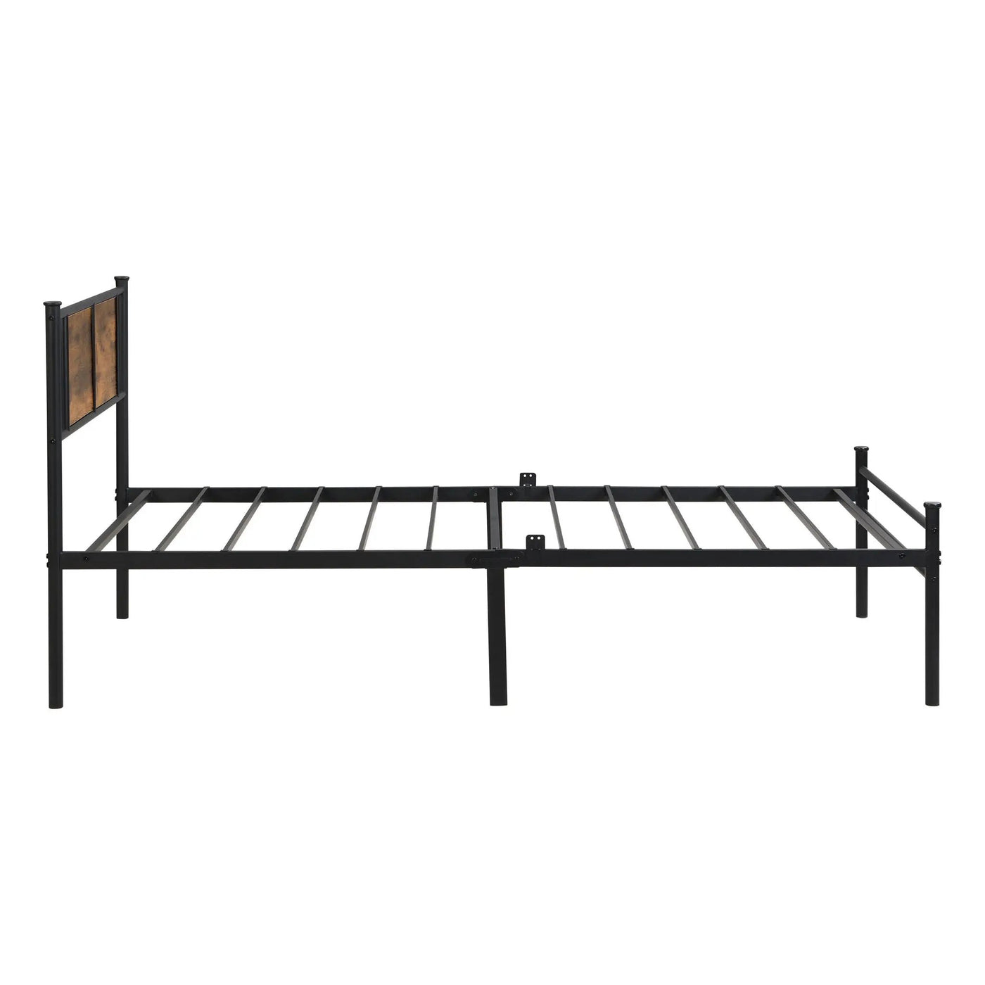 Modern Metal Bedframe With Headboard, Durable Steel Structure by Unique Piece Furniture