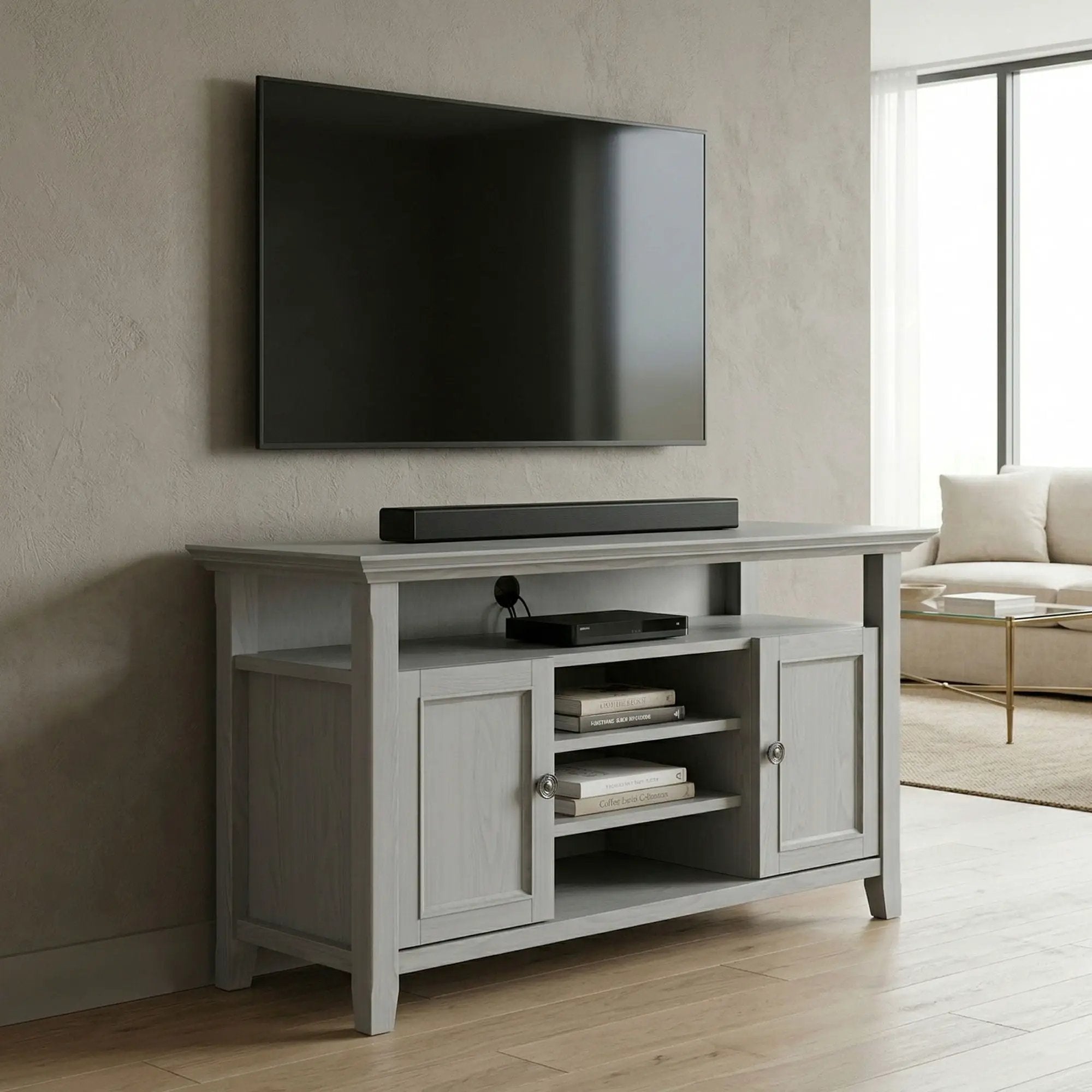 Amherst - TV Media Stand, Handcrafted by Unique Piece Furniture