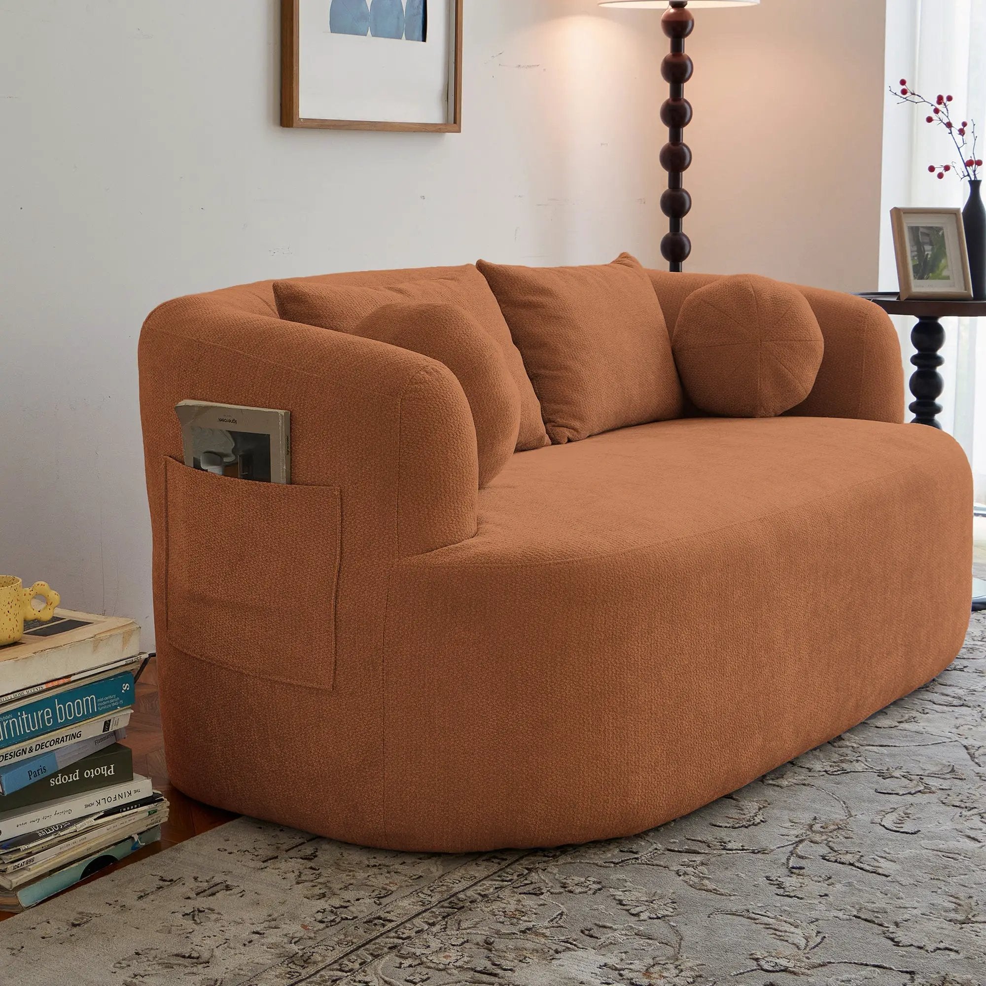 Sofa-in-a-Box, Memory Foam 2-Seater Couch by HouseOfZazla