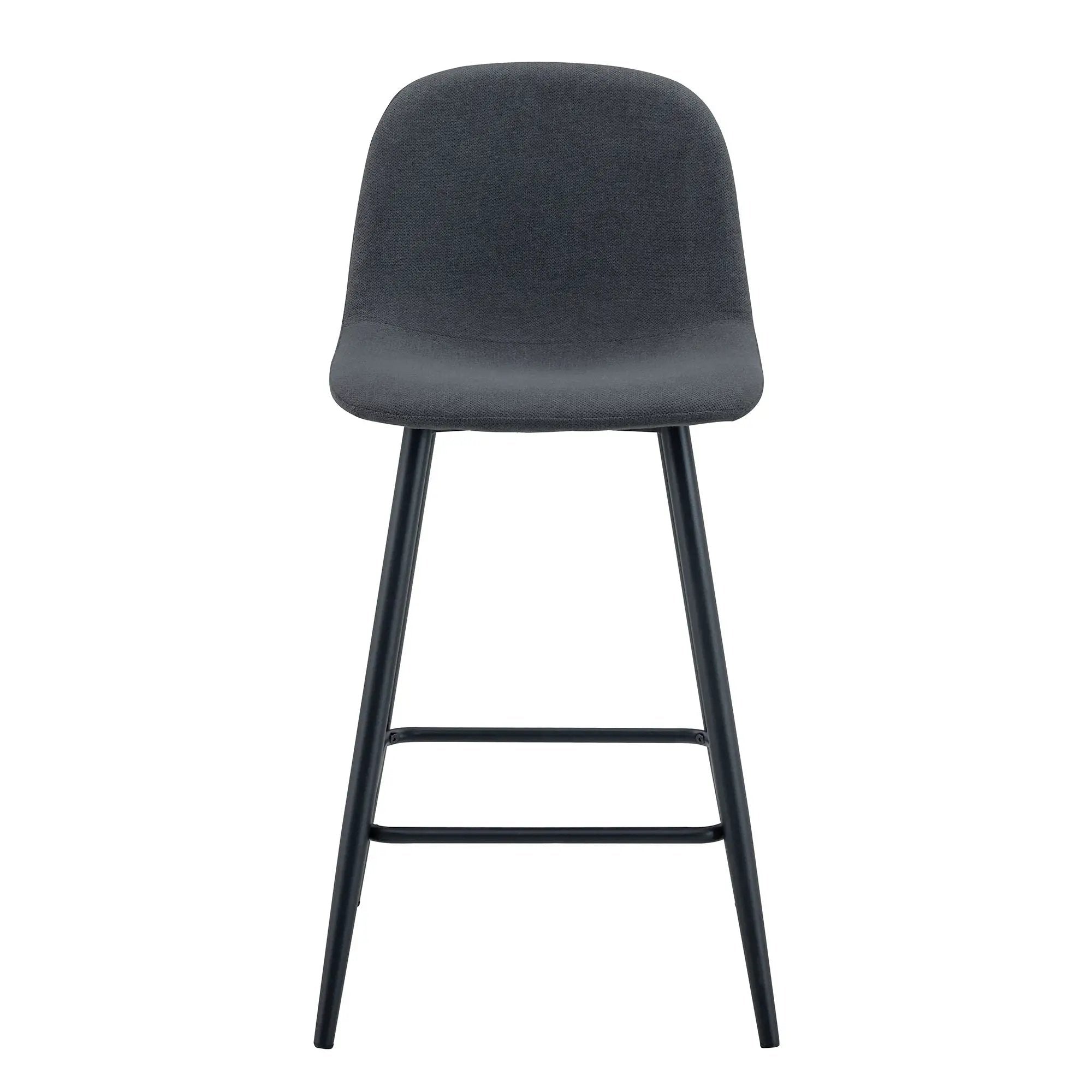 Modern Bar Chair Rounded Backrest (Set of 2)