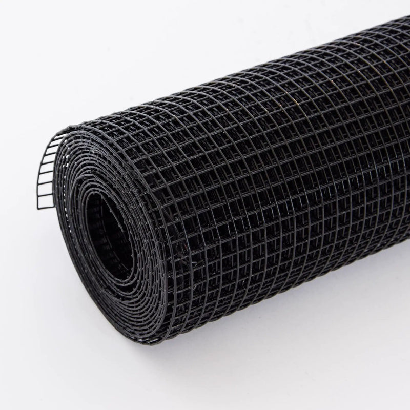 Vinyl Coated Hardware Cloth, Welded Wire Fence For Poultry And Home Improvement - Black by HouseOfZazla