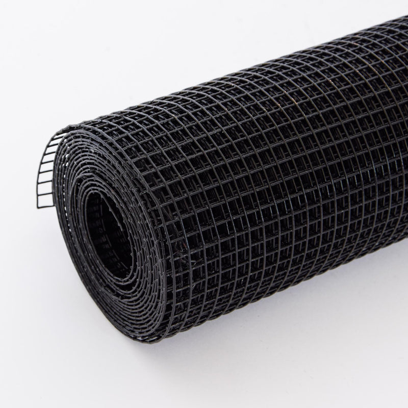 Vinyl Coated Hardware Cloth, 21 Gauge, Welded Wire Fence - Black by HouseOfZazla