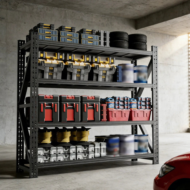 Heavy Duty Metal Adjustable Garage Shelves by HouseOfZazla