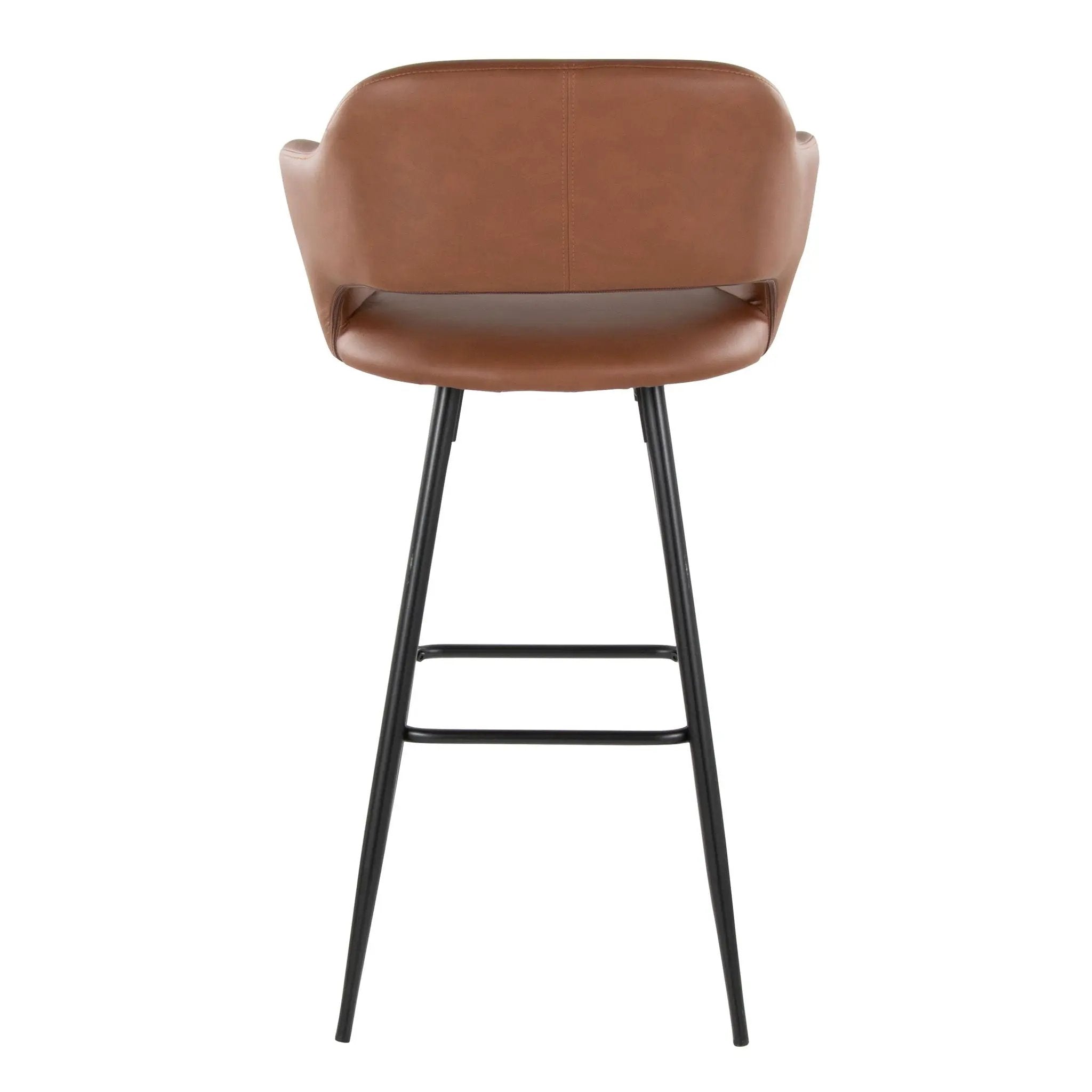 Margarite - Contemporary Fixed Height BarStool With Square Footrest (Set of 2) by Unique Piece Furniture