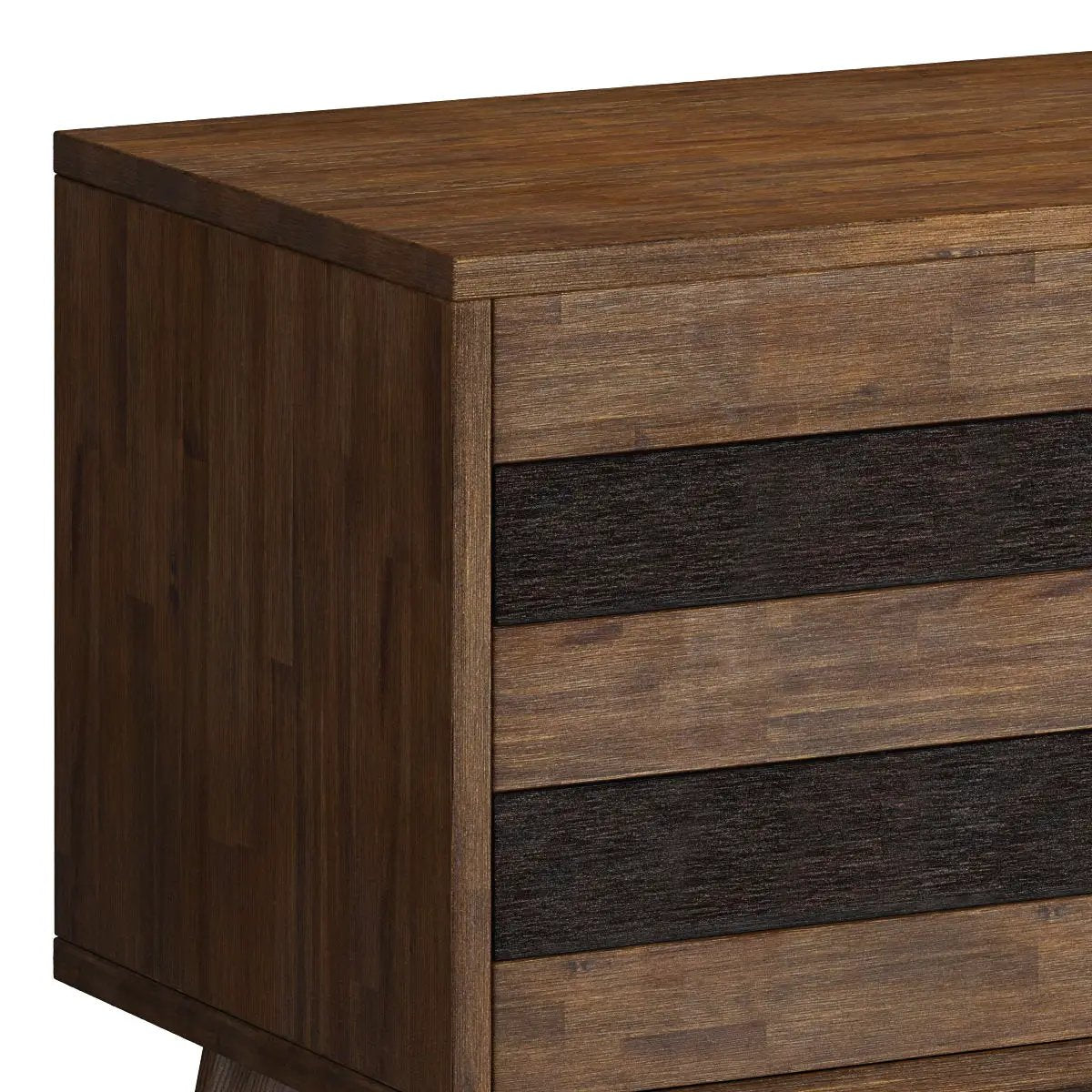 Clarkson - Low TV Stand - Rustic Natural Aged Brown by HouseOfZazla
