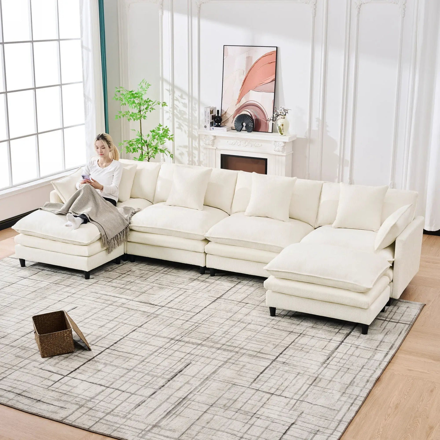 Sofa With Modular Design by HouseOfZazla