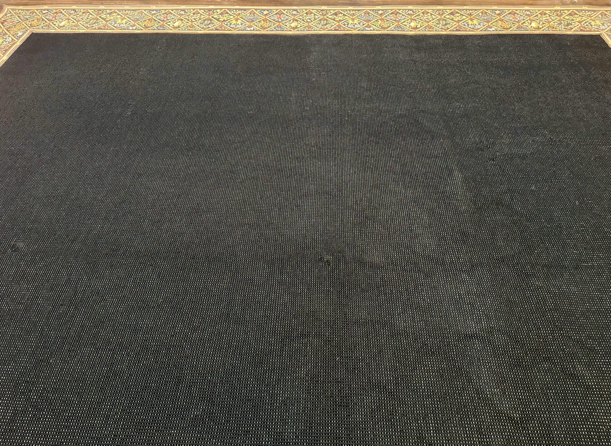 Palace Sized Stark Area Rug 12x19, Black Carpet by Jewel Rugs