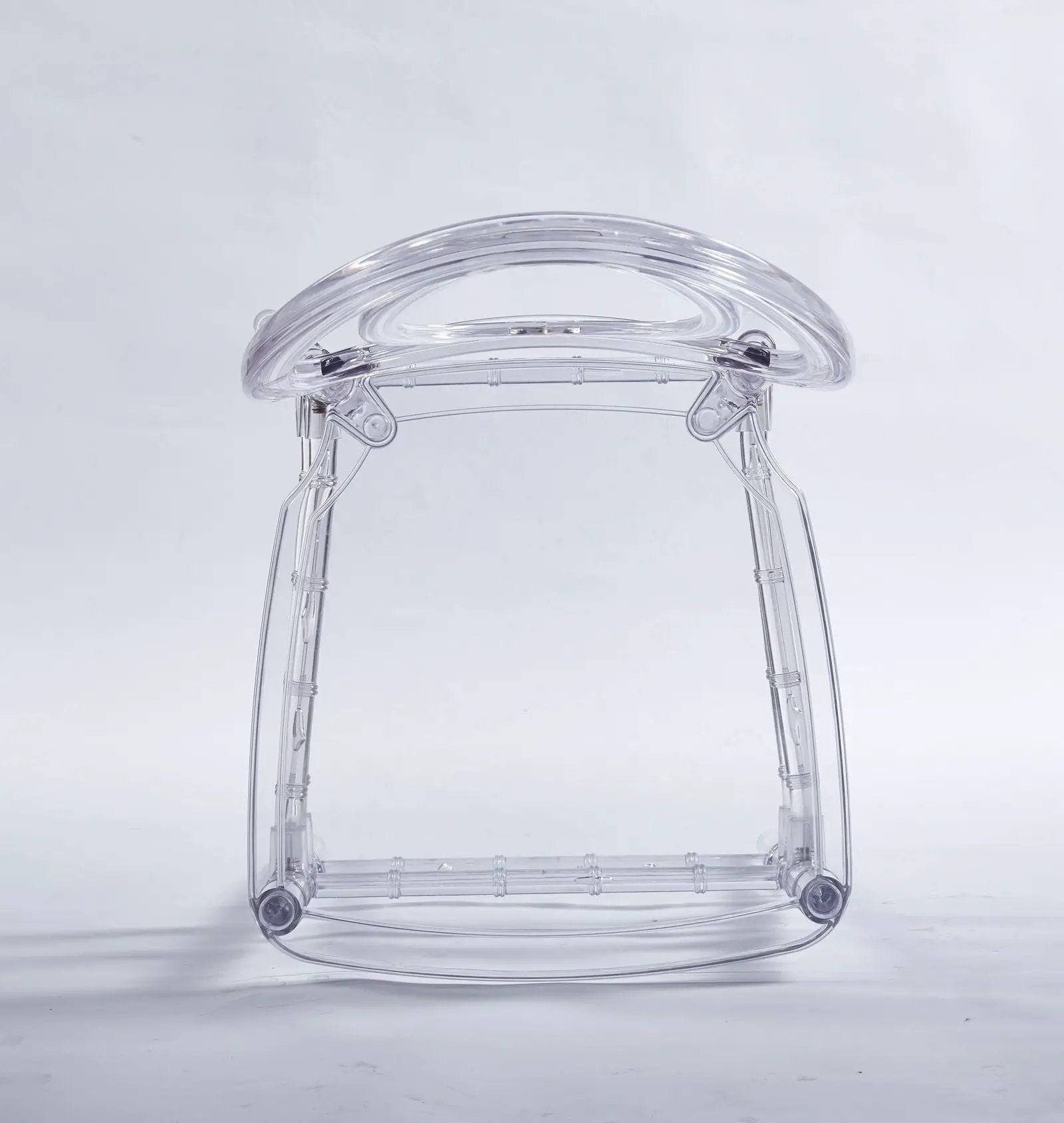Dining Chair, Plastic Seat, Welding Chair (Set of 4) - Transparent by Unique Piece Furniture