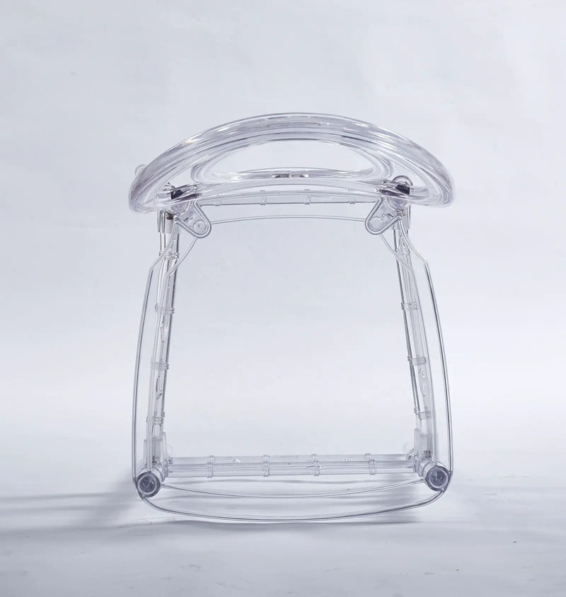 Dining Chair, Plastic Seat, Welding Chair (Set of 4) - Transparent by Unique Piece Furniture