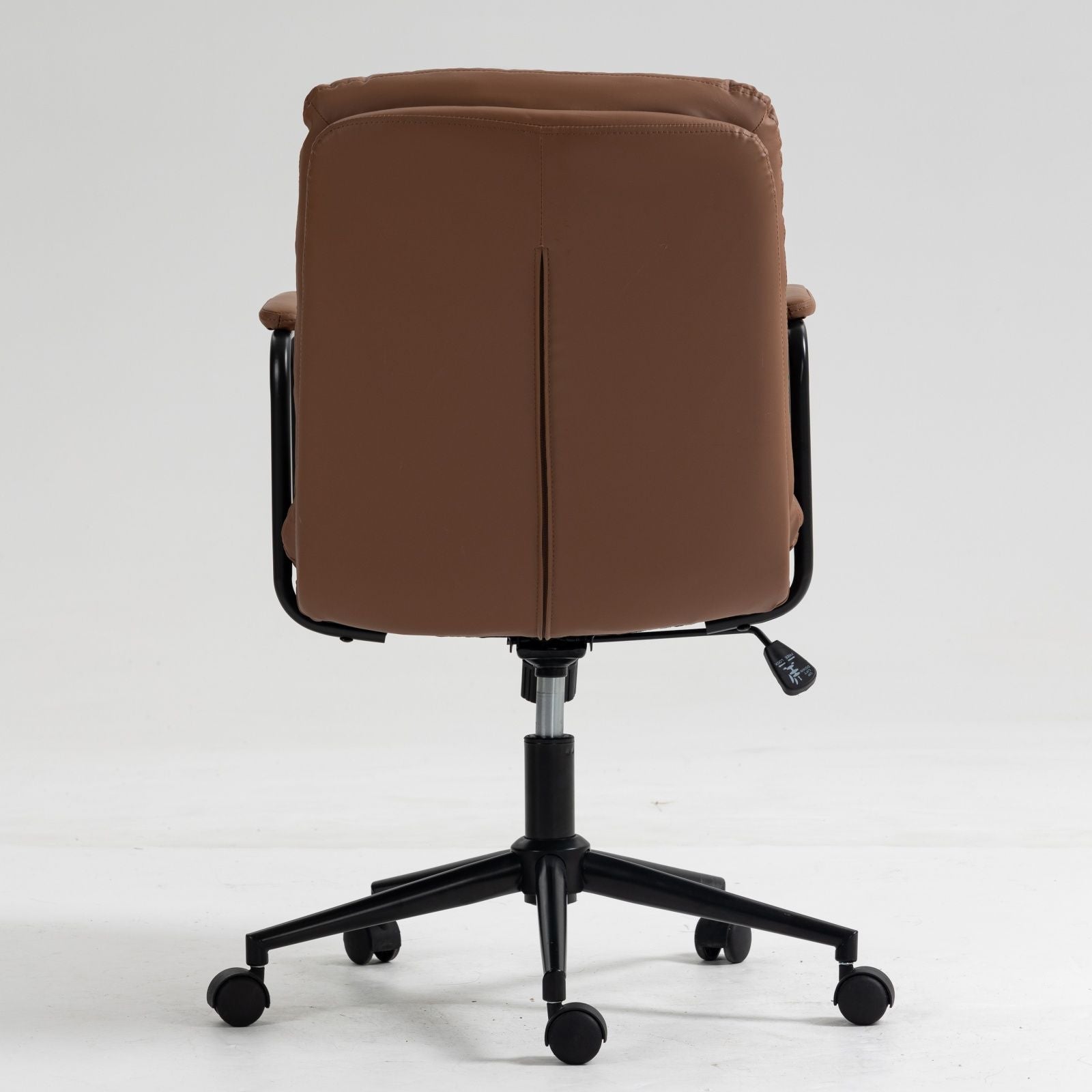 Office Chair, Mid Back Home Office Desk Task Chair With Wheels And Arms Ergonomic Computer Rolling Swivel Chair With Padded Armrest by Unique Piece Furniture