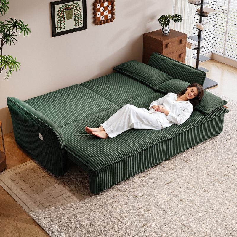 Multi-Functional 85-Inch Convertible Sofa Bed by HouseOfZazla