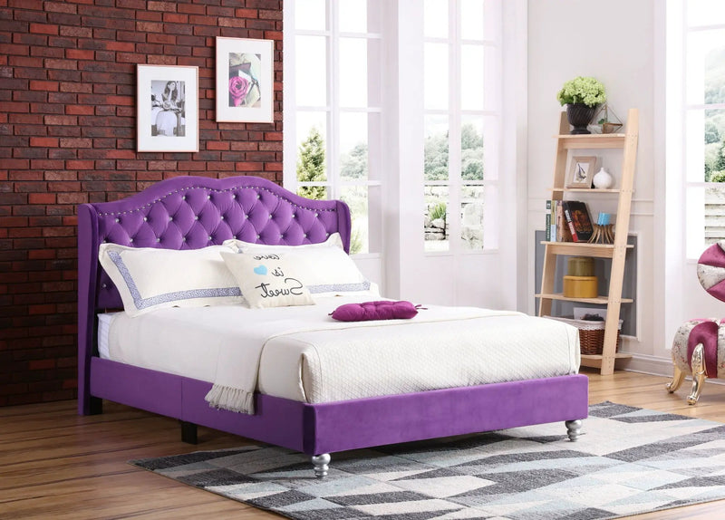 Upholstered Bed Transitional by Unique Piece Furniture