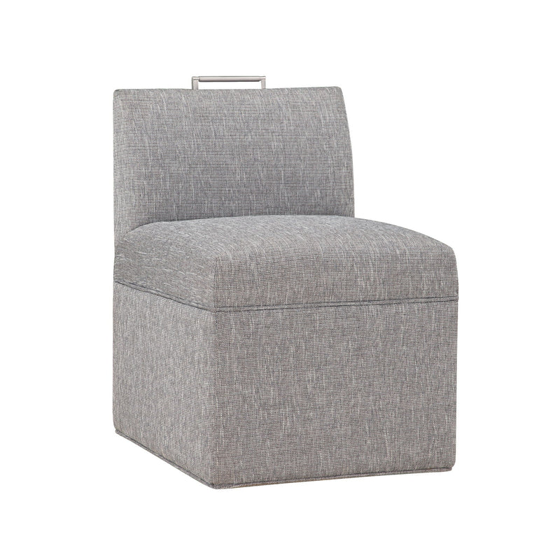 Della - Upholstered Castered Chair - Gray by HouseOfZazla