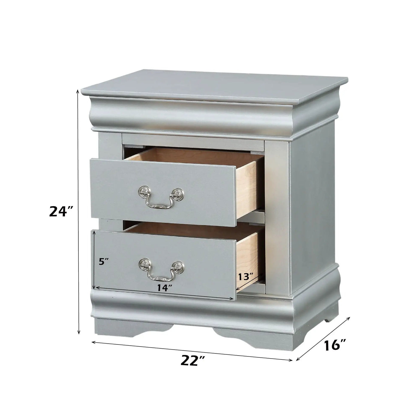Louis Philippe III - Sleek Design Nightstand by Unique Piece Furniture