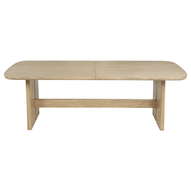 Kailani 110-inch Rectangular Wood Dining Table Beige Oak by Unique Piece Furniture