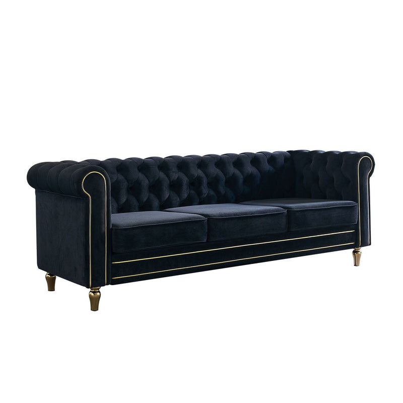 Chesterfield - Sofa 84.65" For Living Room by HouseOfZazla