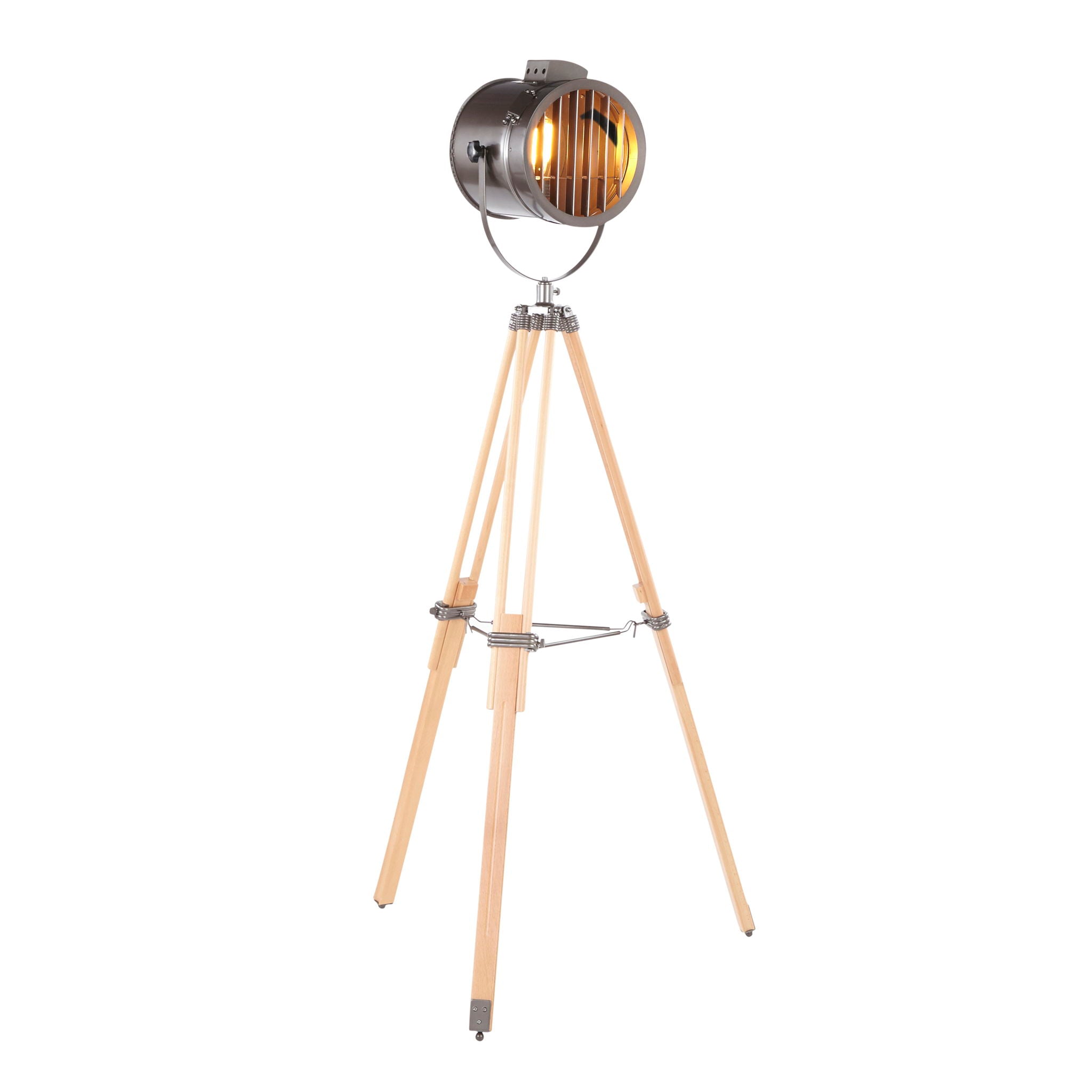 Ahoy - Industrial Floor Lamp - Natural / Antique by HouseOfZazla
