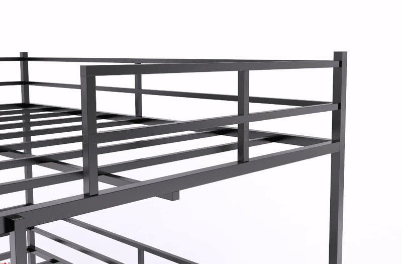 Twin Size House Loft Bed With Slide And Ladder - Black by Unique Piece Furniture