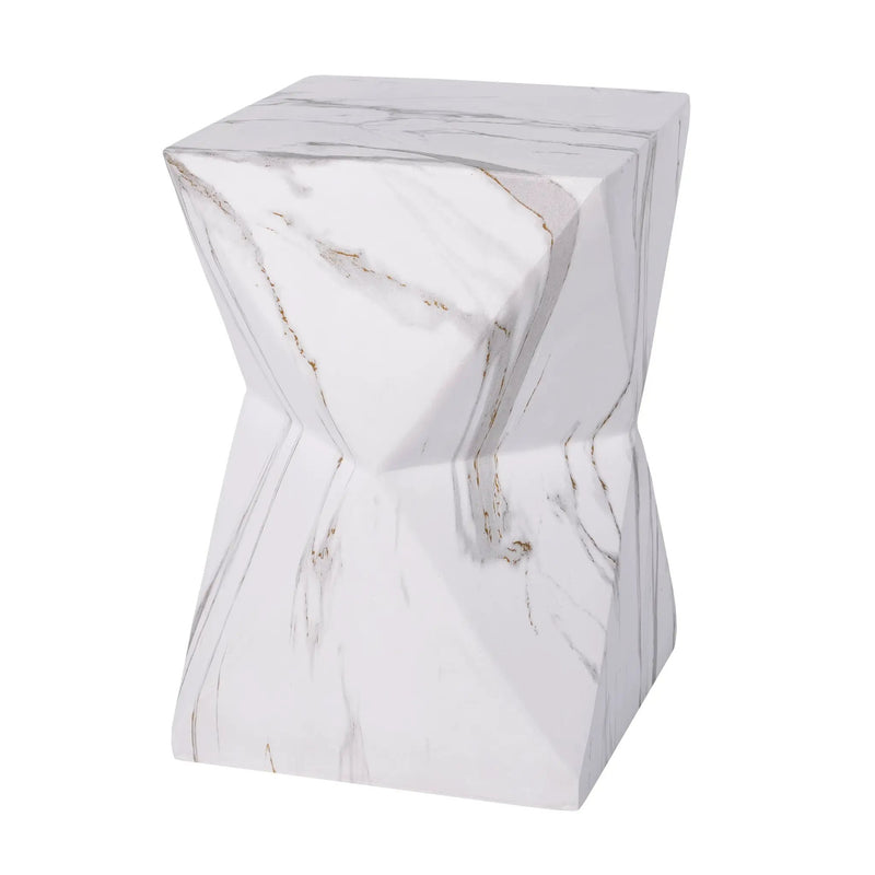 Modern Geometric MGO Side Table - Hourglass Accent Table by HouseOfZazla