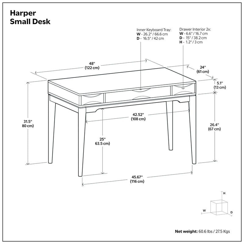Harper - Handcrafted Desk by Unique Piece Furniture