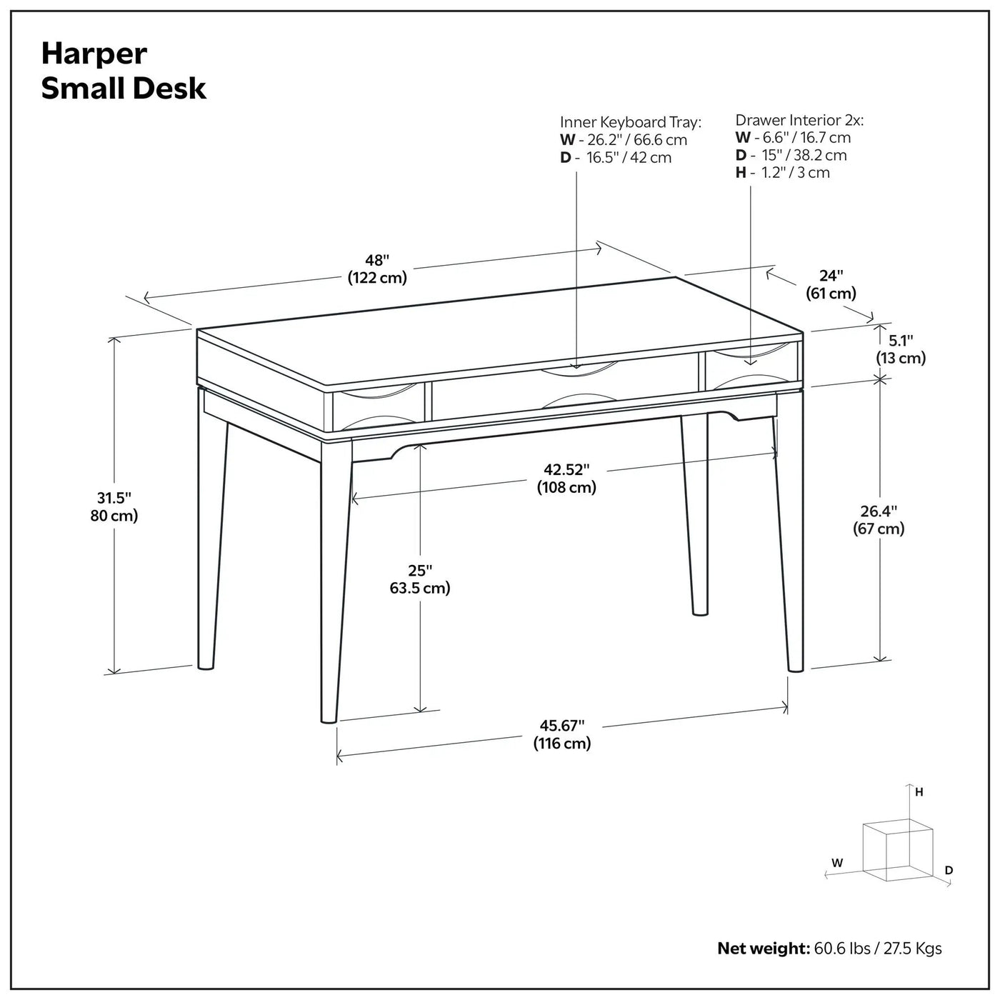 Harper - Handcrafted Desk by Unique Piece Furniture