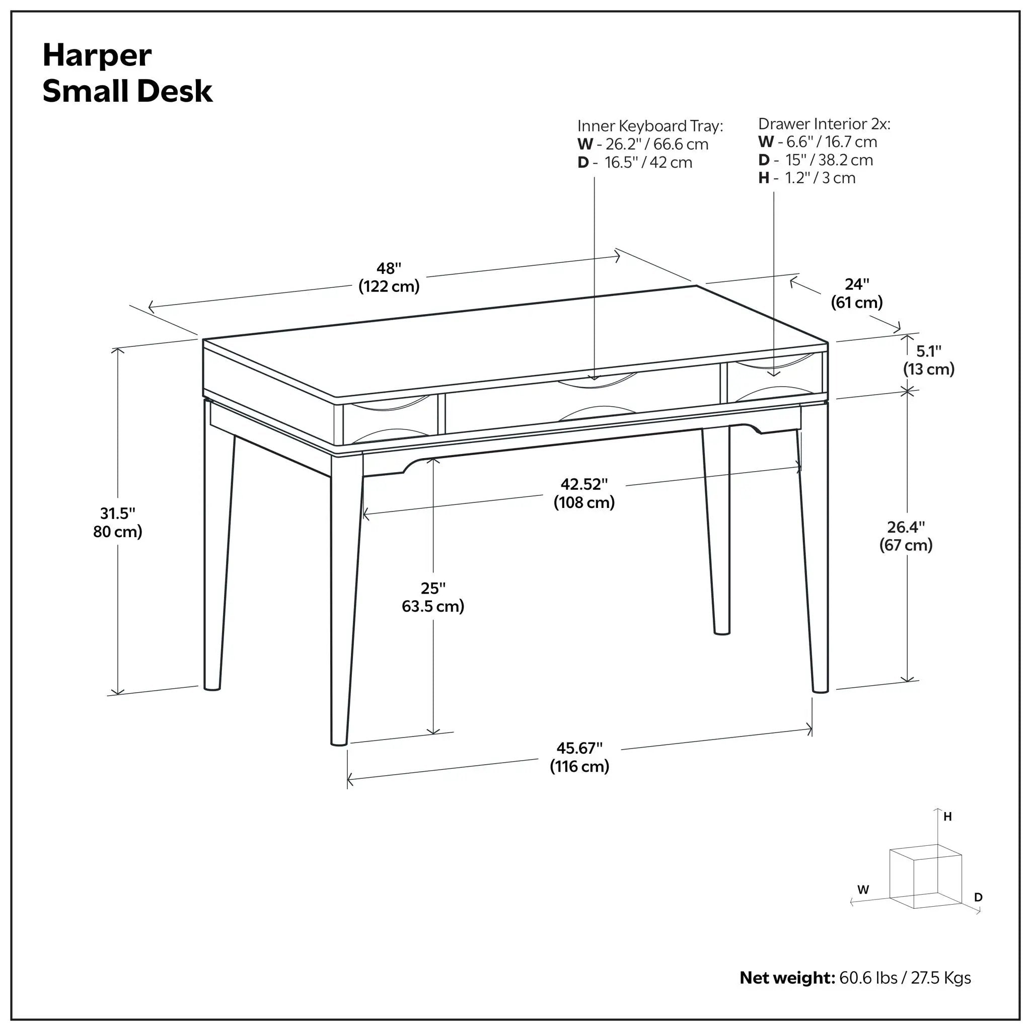 Harper - Handcrafted Desk by Unique Piece Furniture