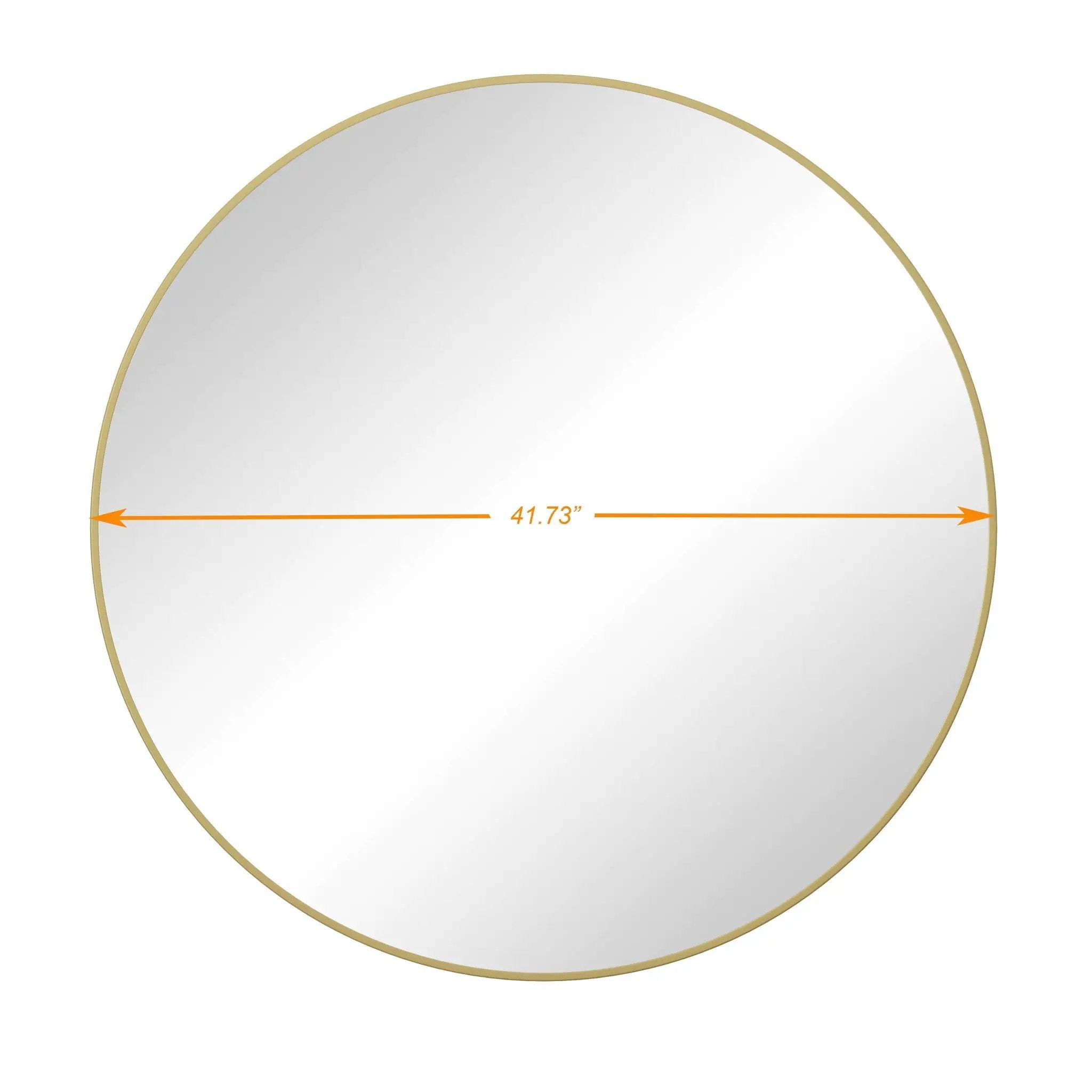 Wall Circular Mirror Metal Framed Mirror Round Vanity Mirror Dressing Mirror, For Bathroom, Living Room, Bedroom Wall Decor by Unique Piece Furniture