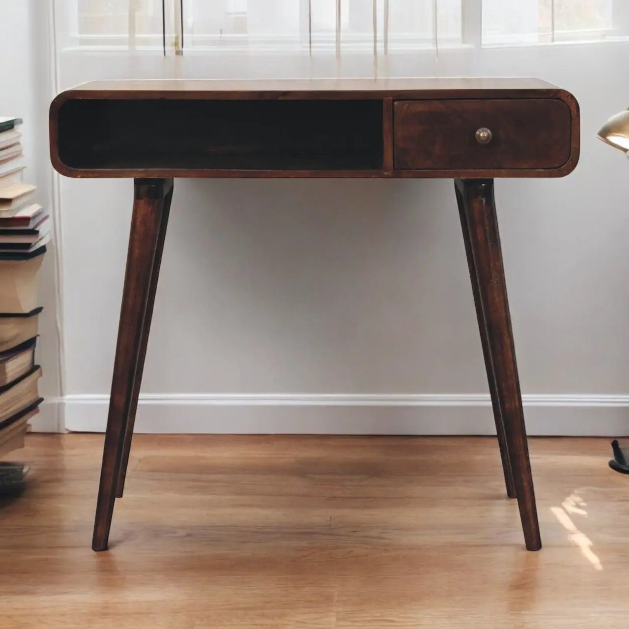 Curved Writing Desk by Unique Piece Furniture