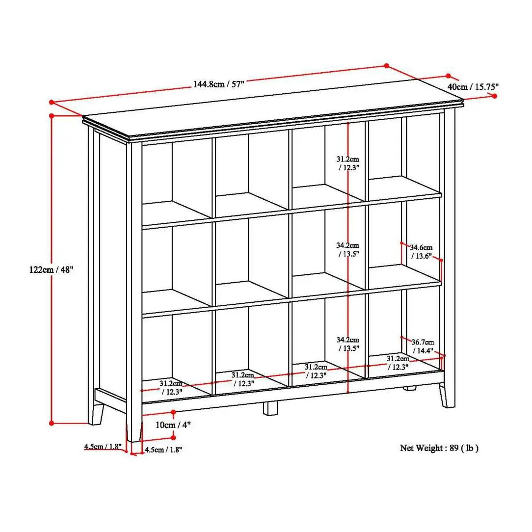 Artisan - 12 Cube Storage - Honey Brown by Unique Piece Furniture